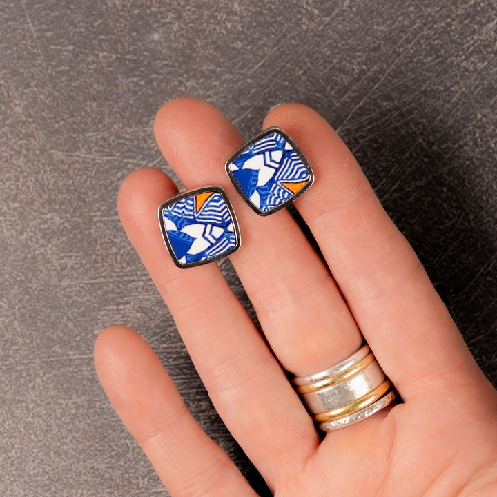 Acoma Millefiori Inlay Cufflink Pair