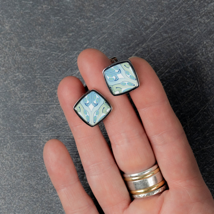 Suzanne Large Scale Millefiori Inlay Cufflink Pair