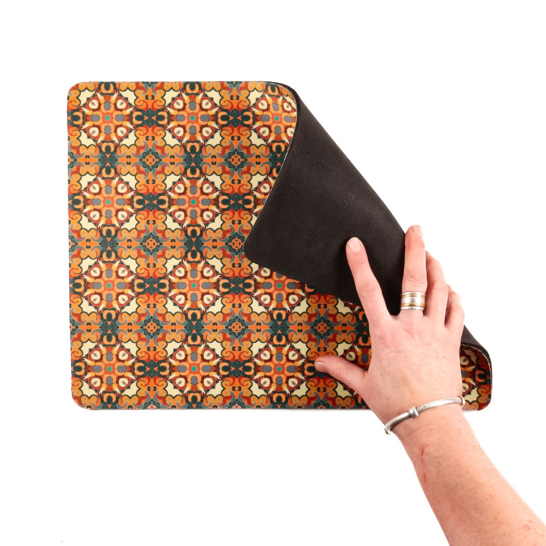SALE | Cantonese Pet Mat / Mouse mat - gold and steel