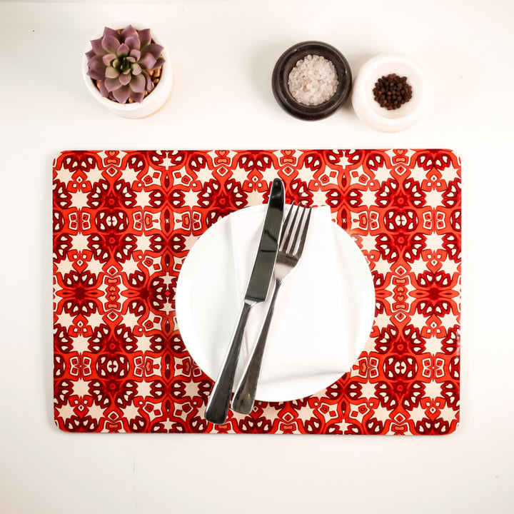 SALE Seconds | Extra Large Red Ochre Placemat - Pair