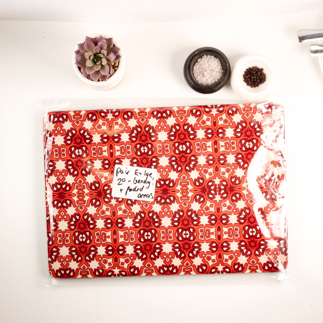 SALE Seconds | Extra Large Red Ochre Placemat - Pair