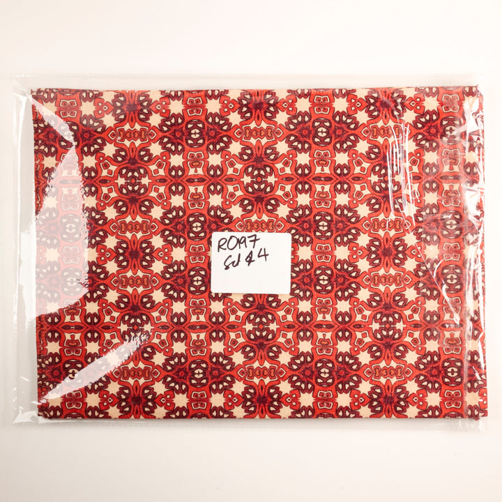 SALE : Red Orange Ochre Placemats - Sale set of 4