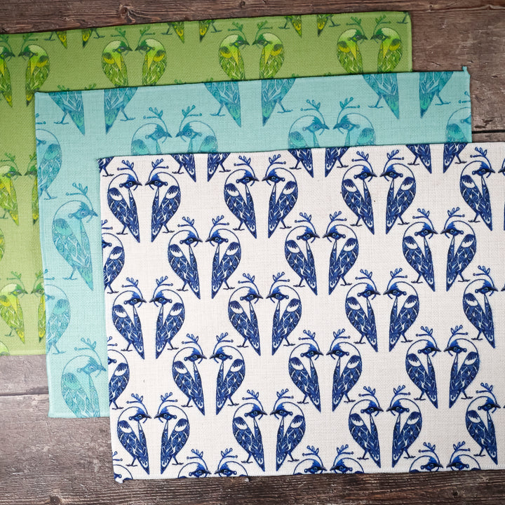 SALE - Set of 3x Lovebirds Fabric Placemats (Various designs)