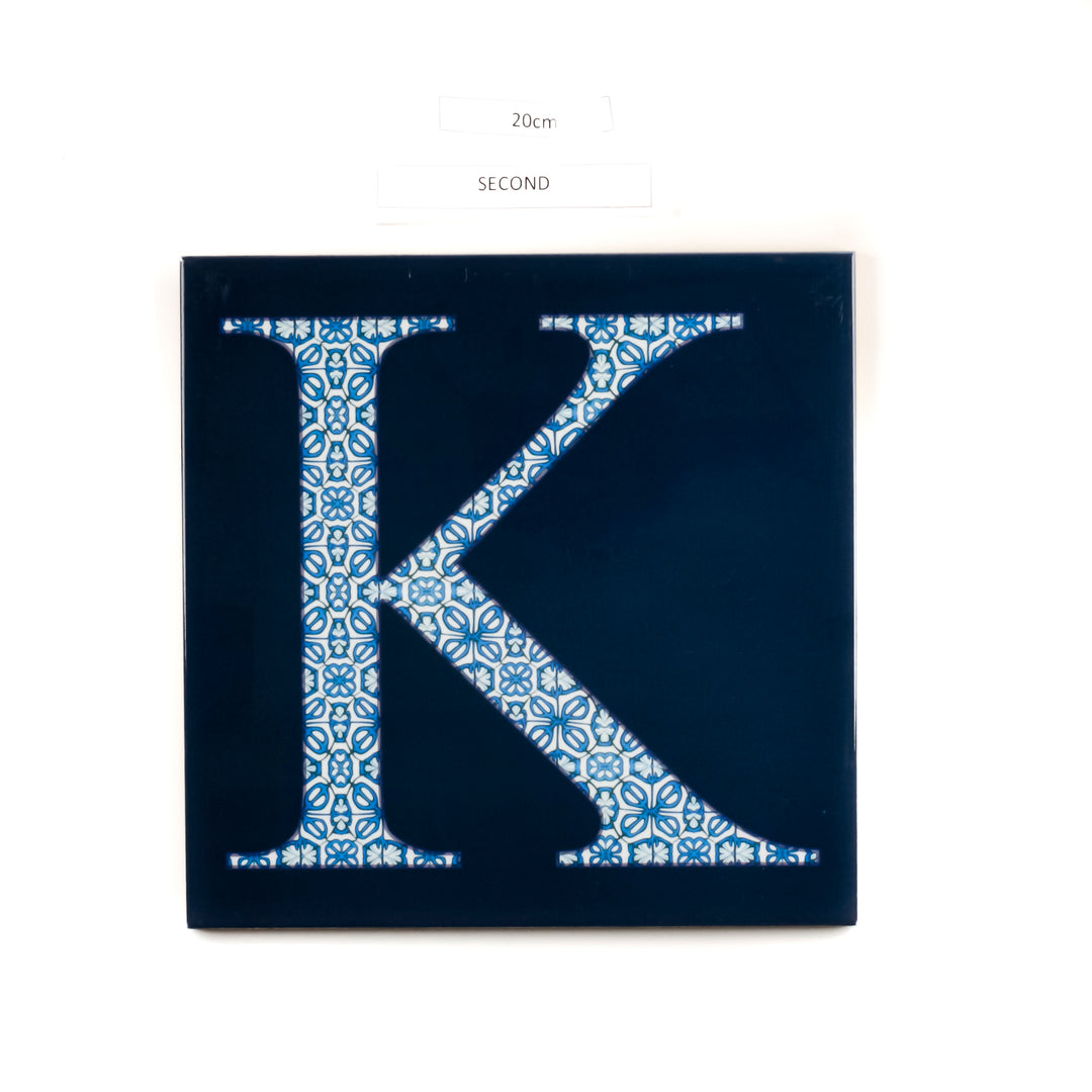 SALE SECOND - 1 x 20cm Letter "K" (blue)