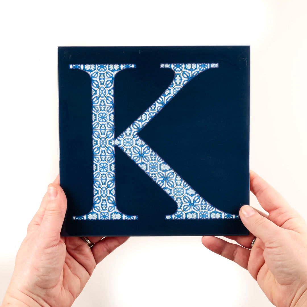 SALE SECOND - 1 x 20cm Letter "K" (blue)