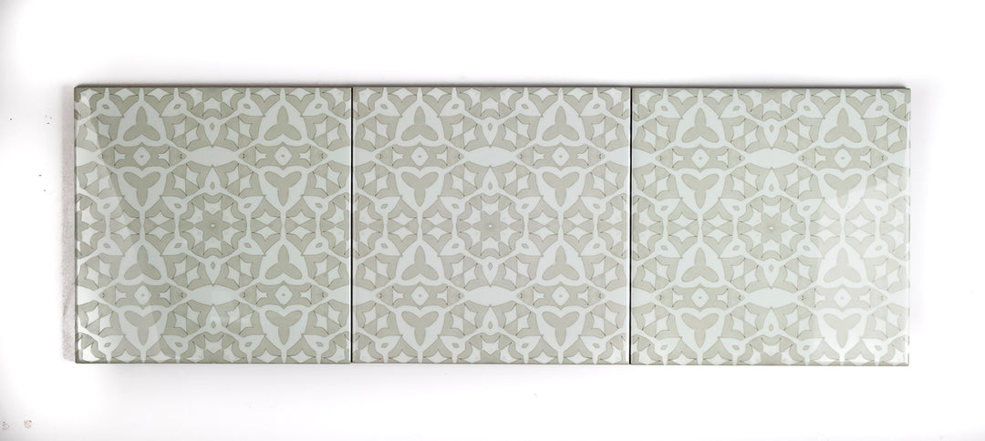 SALE: Set of 3x 15cm Cream Stonework Tiles