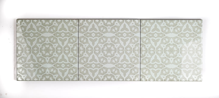 SALE: Set of 3x 15cm Cream Stonework Tiles