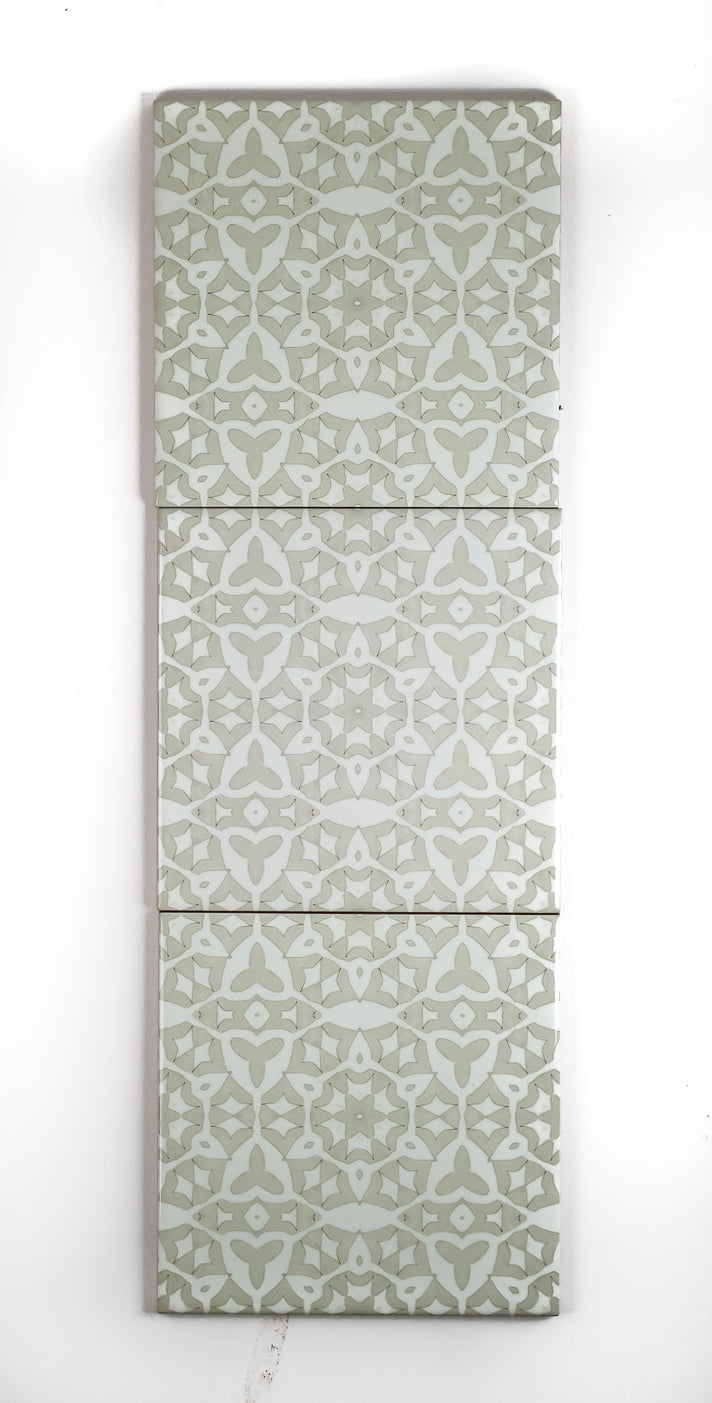 SALE: Set of 3x 15cm Cream Stonework Tiles