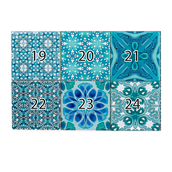 Mix and Match Ceramic tiles - Turquoise Mix