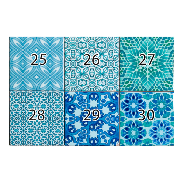 Mix and Match Ceramic tiles - Turquoise Mix