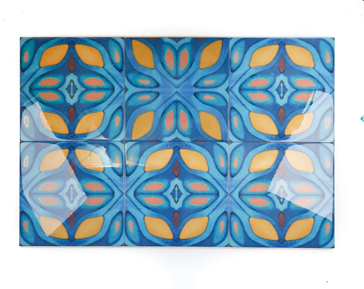 SALE SECOND SET - 6 x 20cm - Greek Muted Tiles