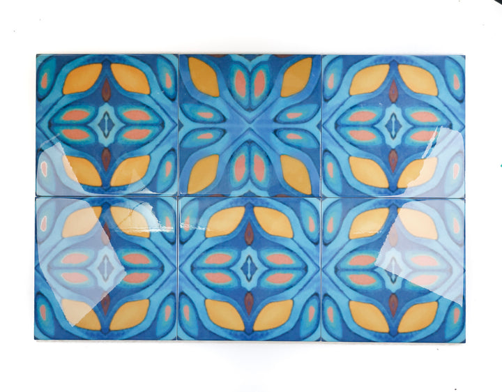 SALE SECOND SET - 6 x 20cm - Greek Muted Tiles
