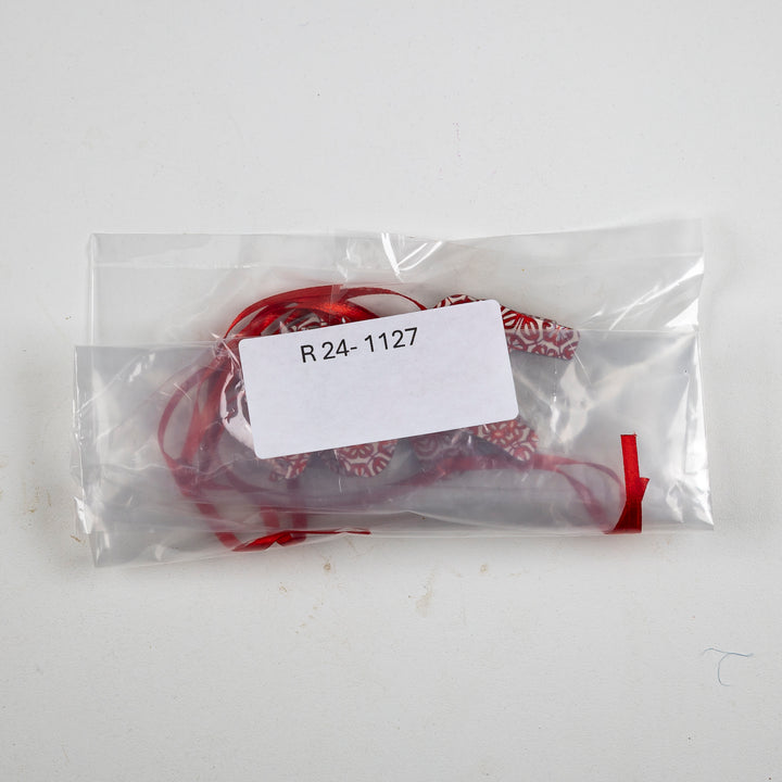 SALE Set of Red Christmas Reindeer Decorations