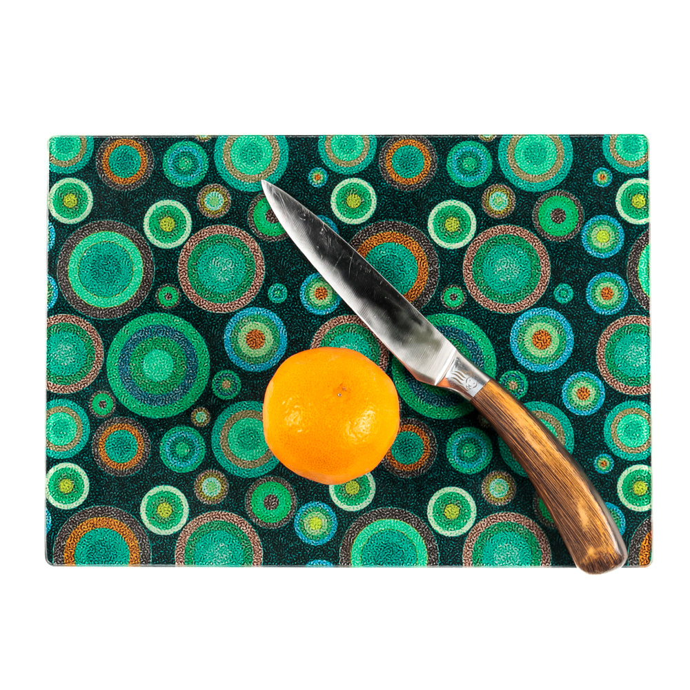 Starry Night Chopping Board - Worktop Protector - Malachite