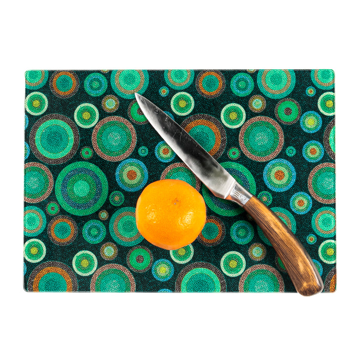 Starry Night Chopping Board - Worktop Protector - Malachite