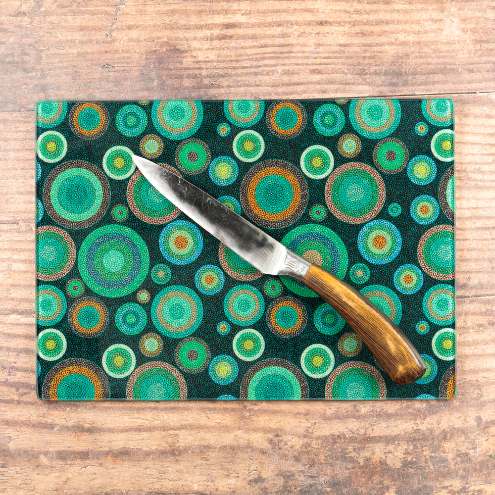 Starry Night Chopping Board - Worktop Protector - Malachite