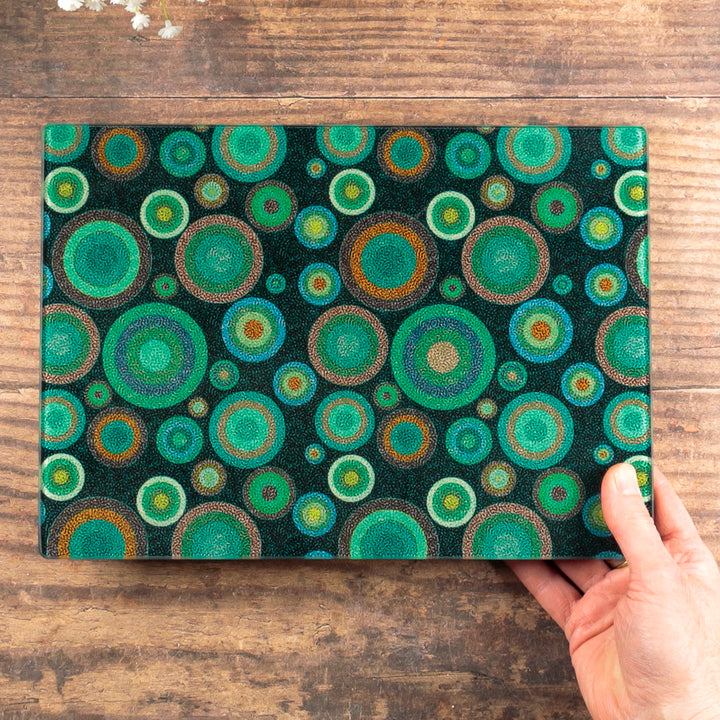 Starry Night Chopping Board - Worktop Protector - Malachite