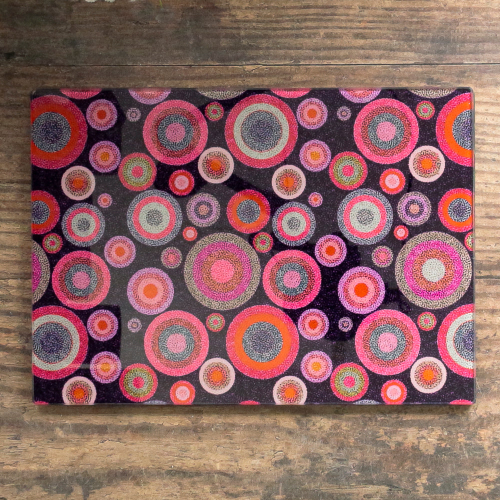 Starry Night Chopping Board - Magenta Pink Red