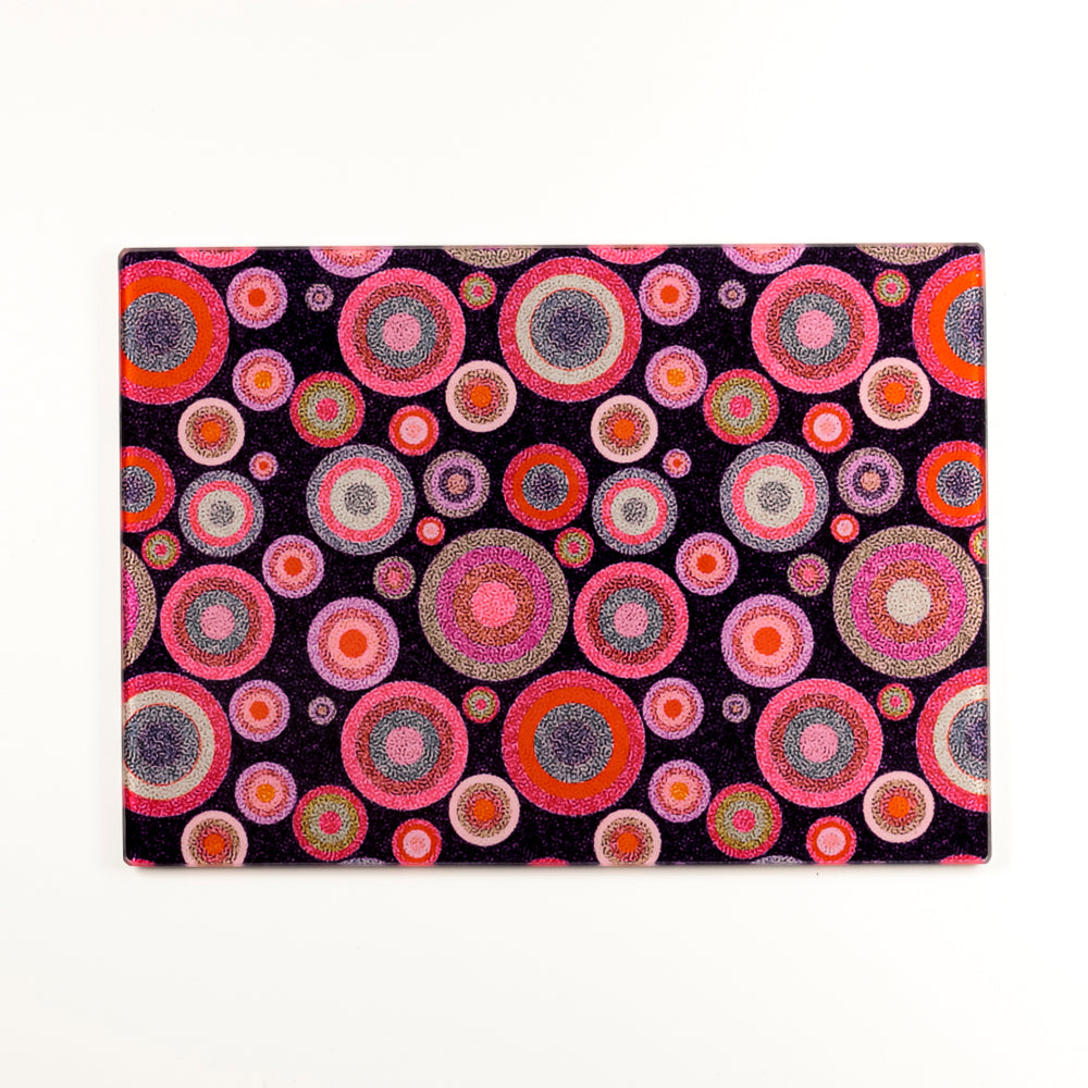 Starry Night Chopping Board - Magenta Pink Red