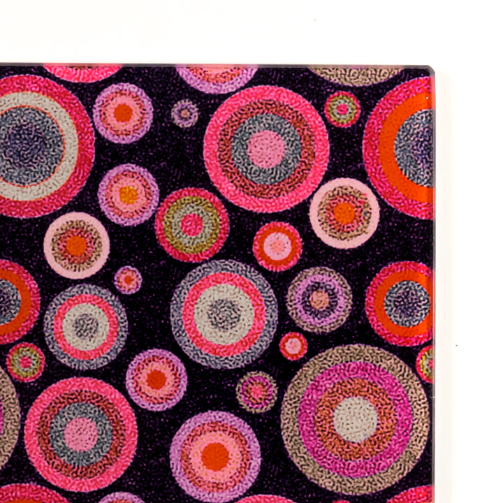 Starry Night Chopping Board - Magenta Pink Red