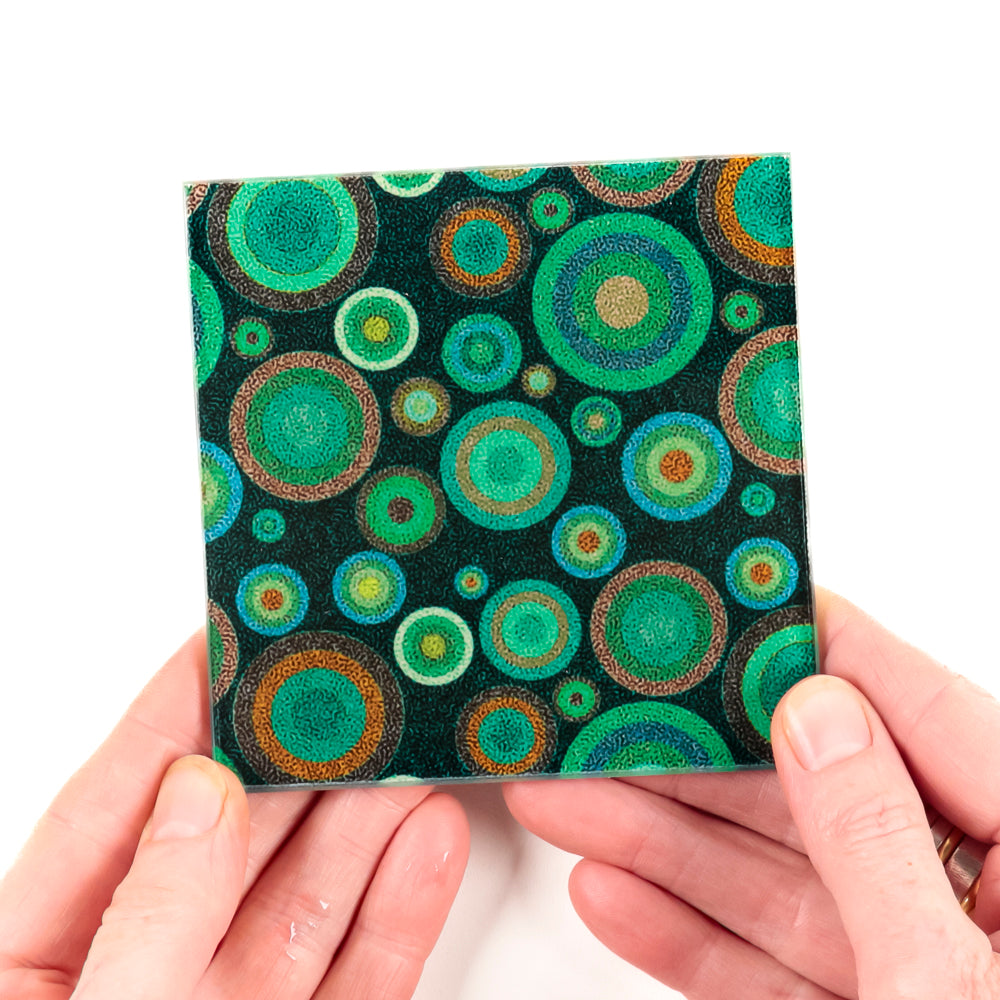 Starry Night Chopping Board - Worktop Protector - Malachite