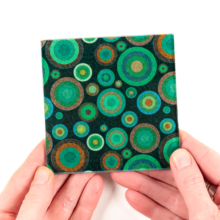 Starry Night Chopping Board - Worktop Protector - Malachite