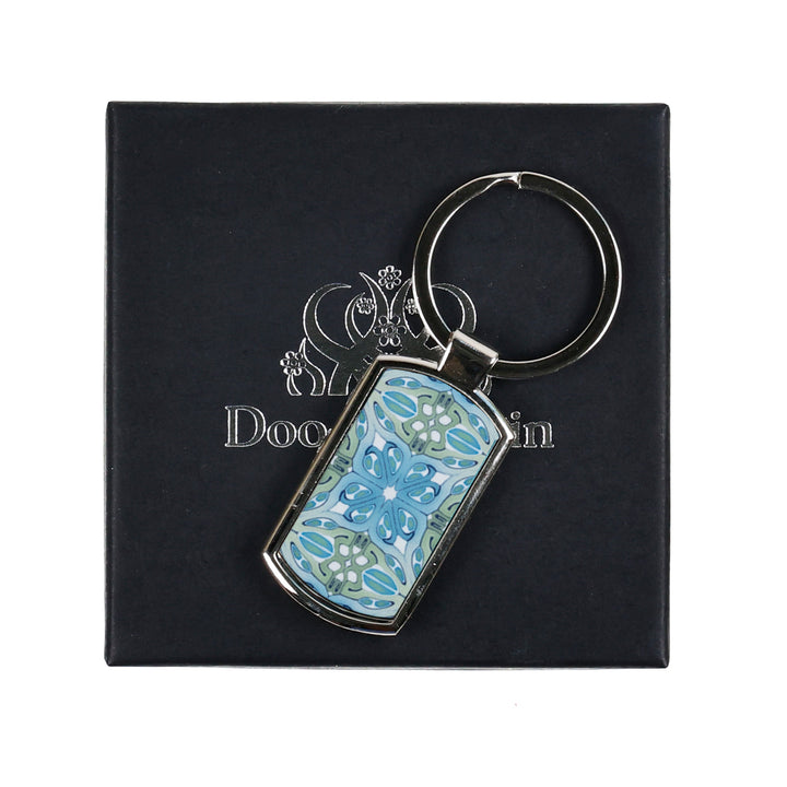 "Suzanne" design - blue millefiori keyring