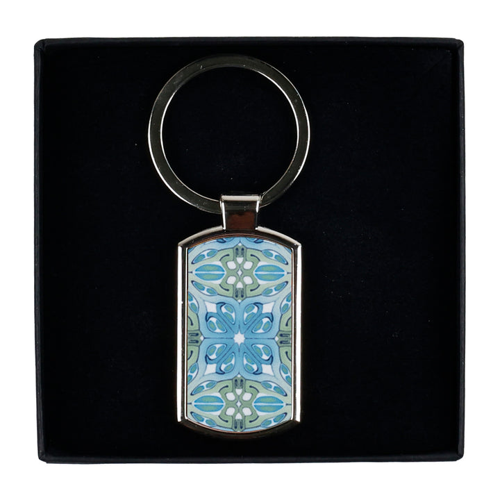 "Suzanne" design - blue millefiori keyring
