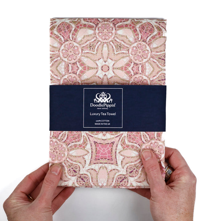 Pomegranate Tea Towel - Pinks