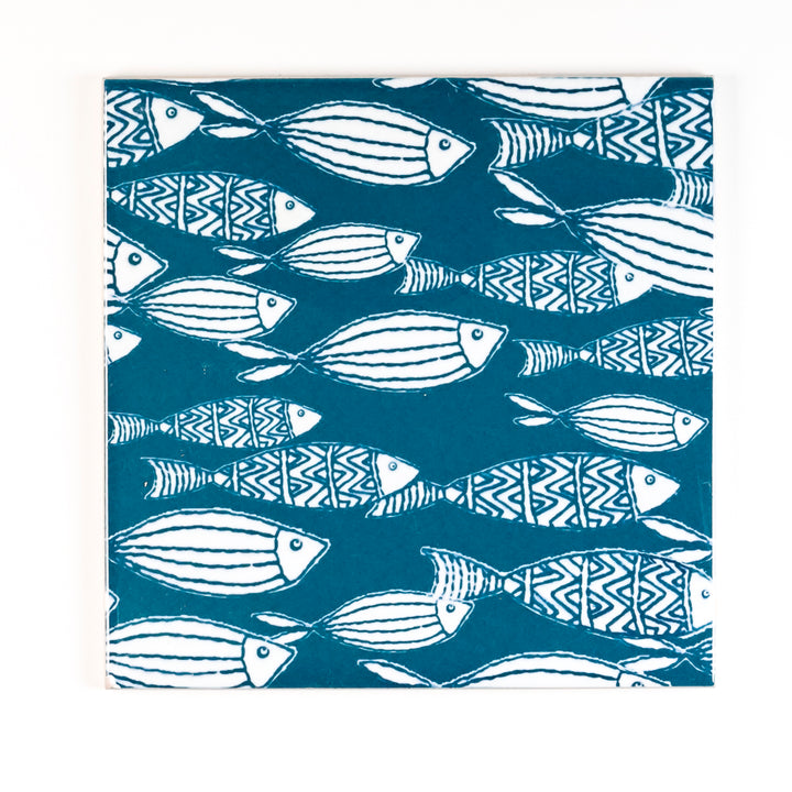 SALE SECONDS : Set of 3 x 15.2cm Mixed Design fish tiles