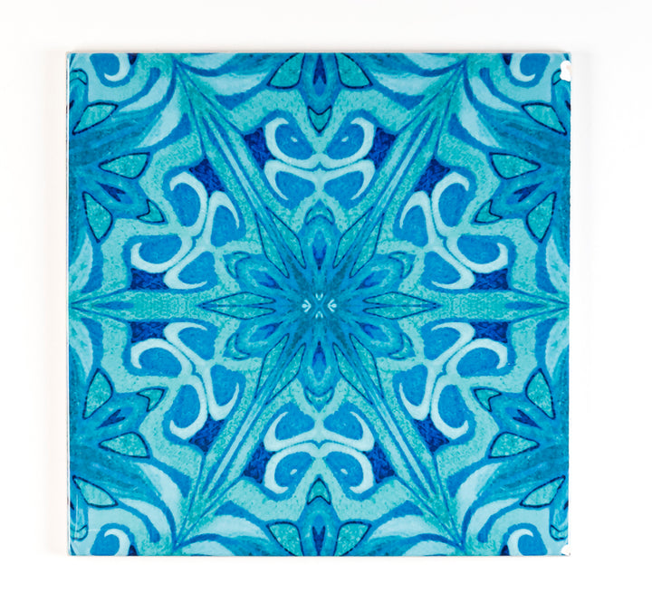 SALE SECONDS - Set of 3x 15.2cm Agapanthus Tiles