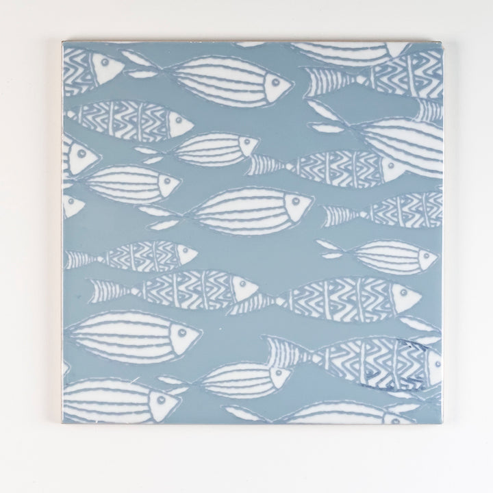 SALE SECONDS : Set of 3 x 15.2cm Mixed Design fish tiles