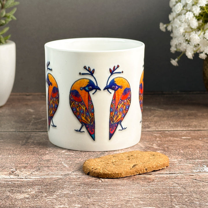 Multi-coloured Lovebirds Mug
