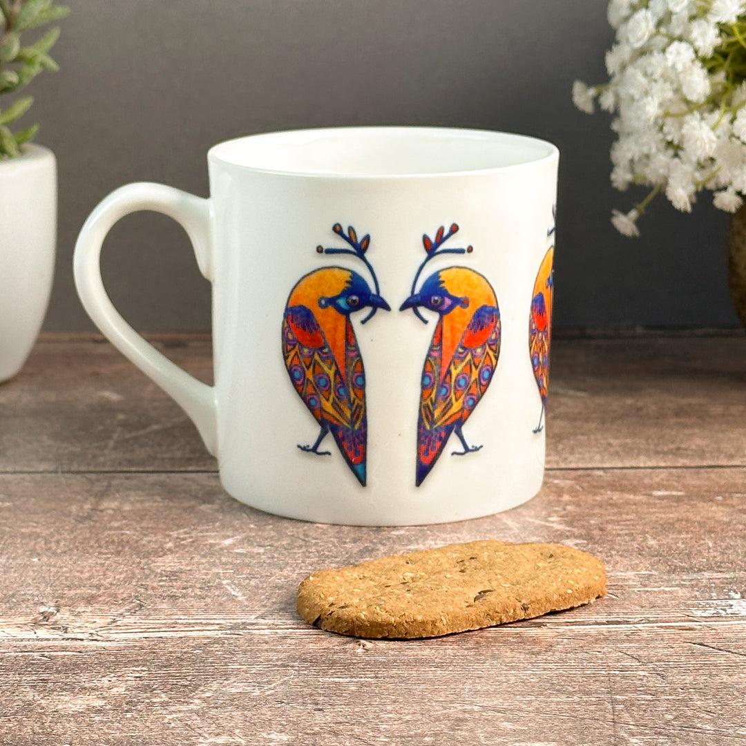 Multi-coloured Lovebirds Mug