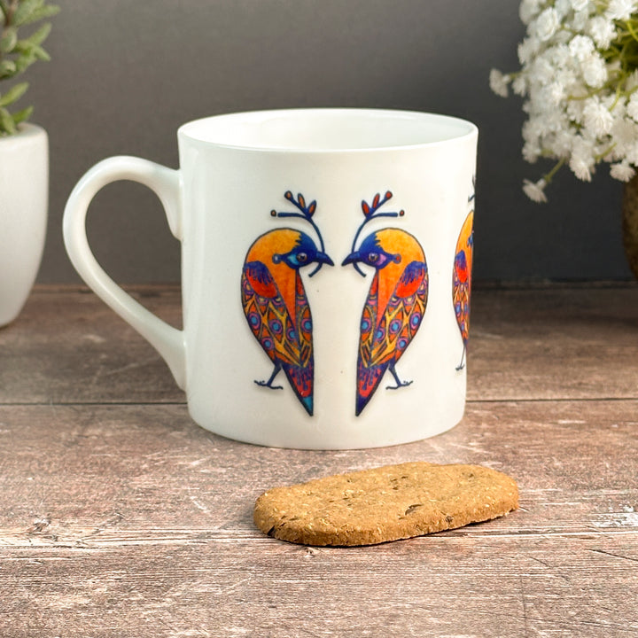 Multi-coloured Lovebirds Mug