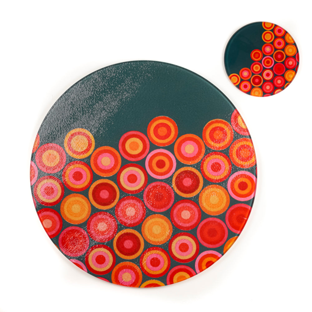 Volcanic Circles Chopping Board (circular)