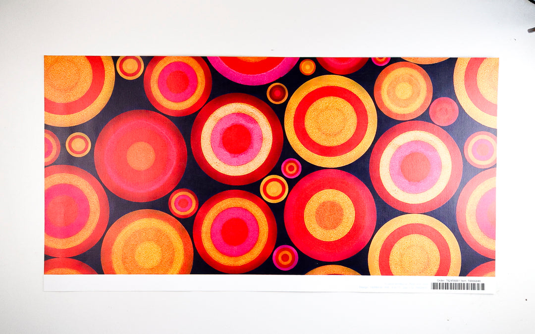Sale - Volcanic Circles - Peel &amp; Stick Wallpaper Sample