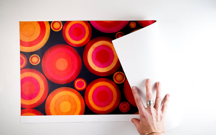 Sale - Volcanic Circles - Peel &amp; Stick Wallpaper Sample