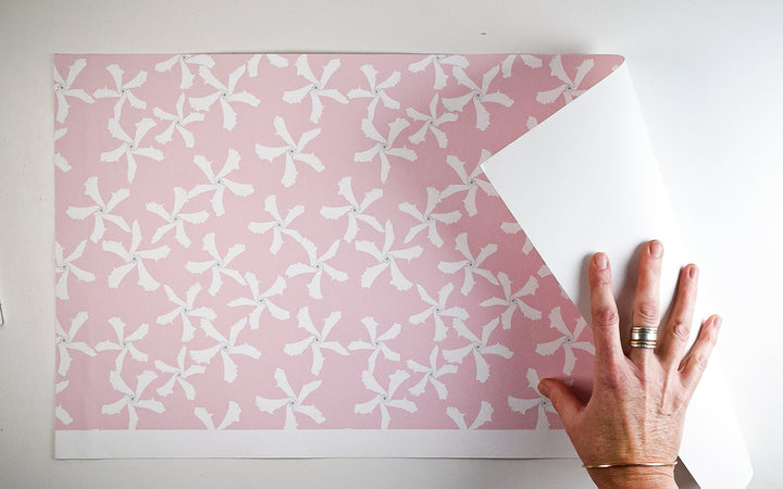 Sale - Pink Jasmine Flower - Peel &amp; Stick Wallpaper Sample