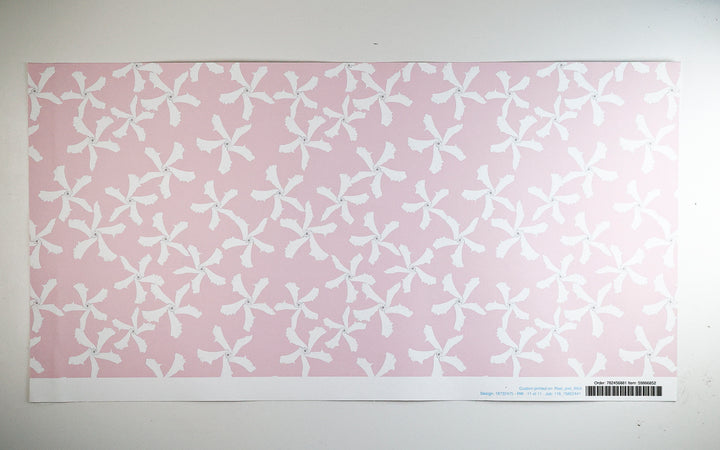 Sale - Pink Jasmine Flower - Peel &amp; Stick Wallpaper Sample