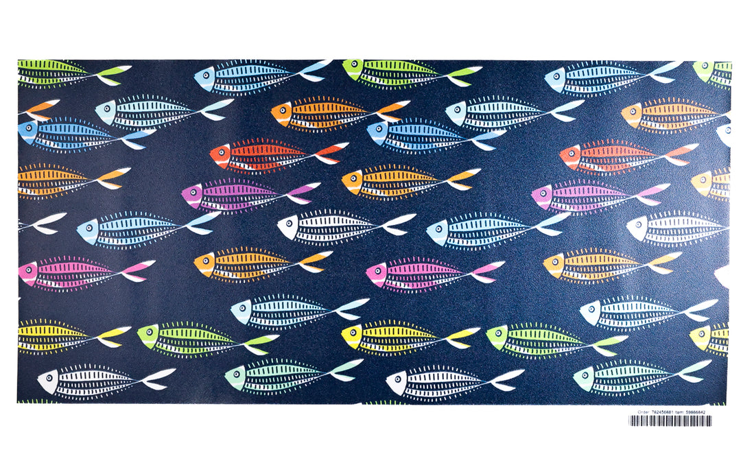 Sale - Dots &amp; Dashes Fish - Peel &amp; Stick Wallpaper Sample
