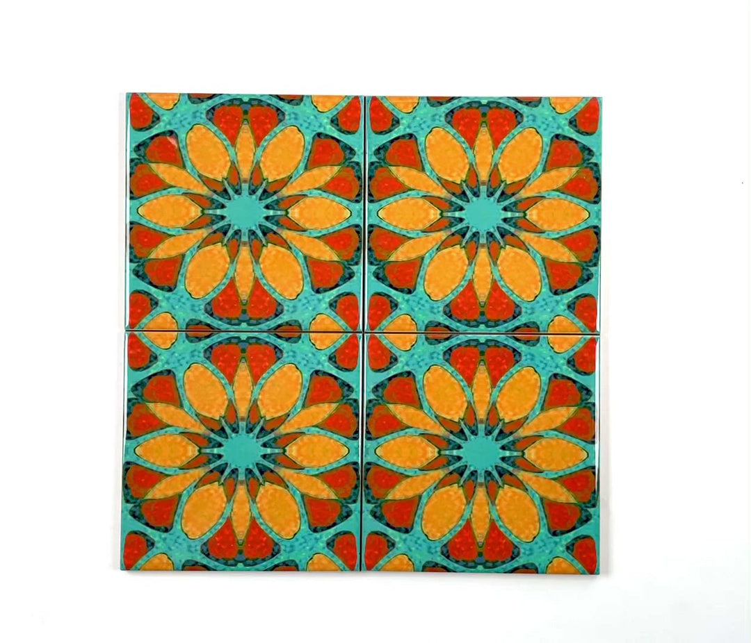Moroccan Flower Tile - single flower version