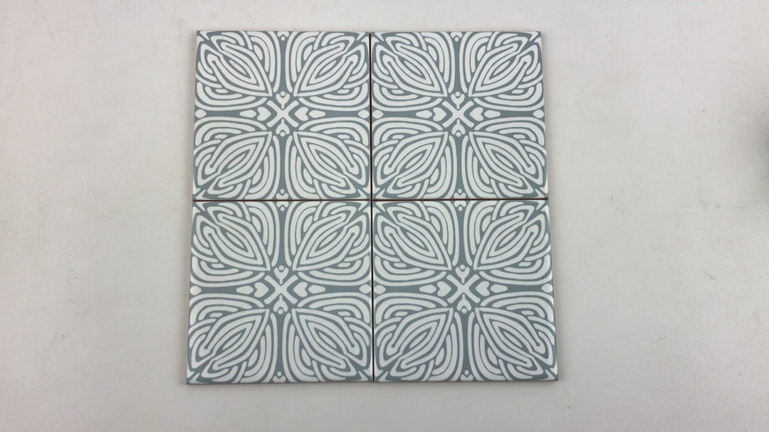 Slate Grey "Celtic Knot" design tile
