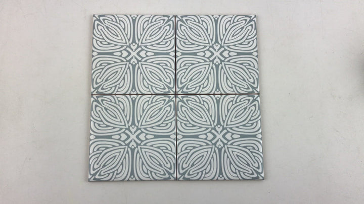 Slate Grey "Celtic Knot" design tile