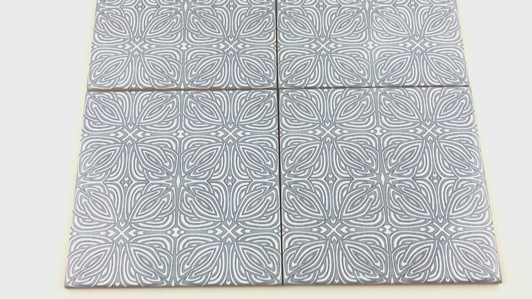Slate Grey "Celtic Knot" design tile
