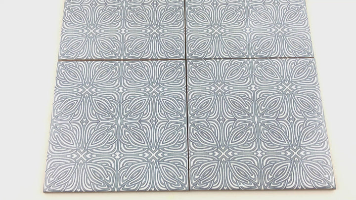 Slate Grey "Celtic Knot" design tile