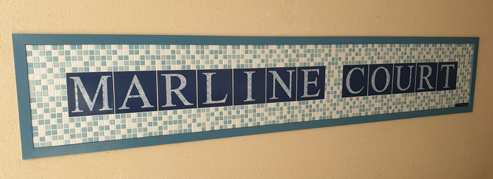 Ceramic Letter Tiles - Decorative Tile Alphabet -  FIRED INK Version