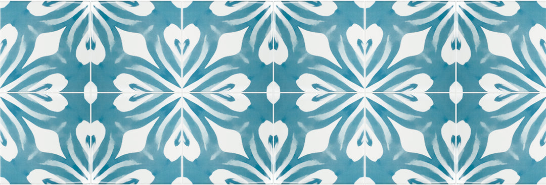 Aqua Watercolour Tiles -  FIRED INK Version