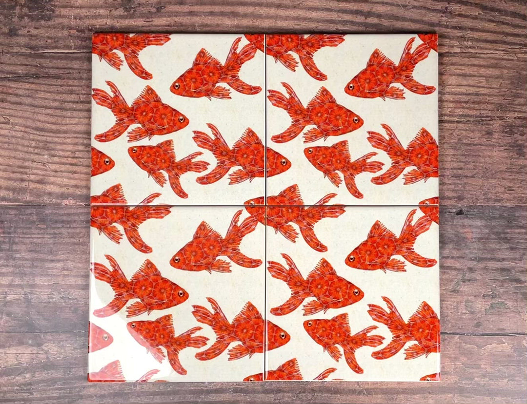 Goldfish Tile - stone