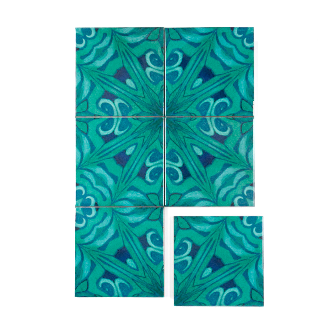 Agapanthus section tiles